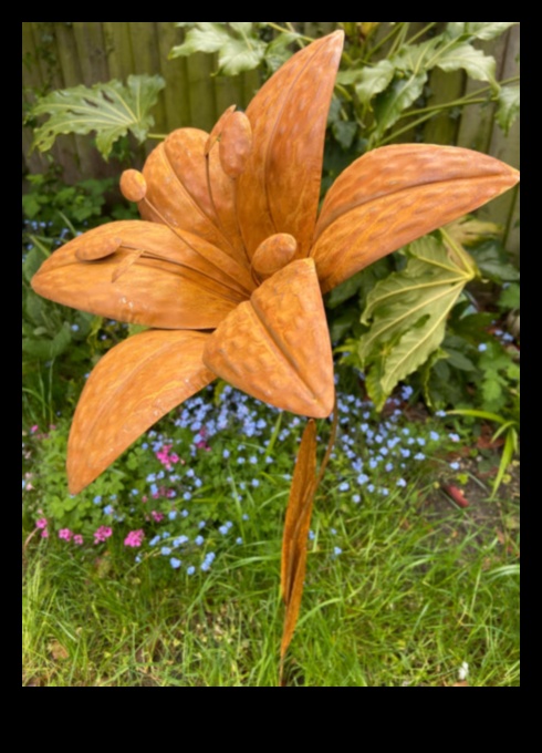 פריחה בברונזה: הפיתוי של אמנות גן חיצוני